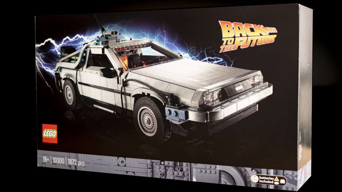 LEGO 10300 Back to the Future Time Machine in stock and discounted at Zavvi